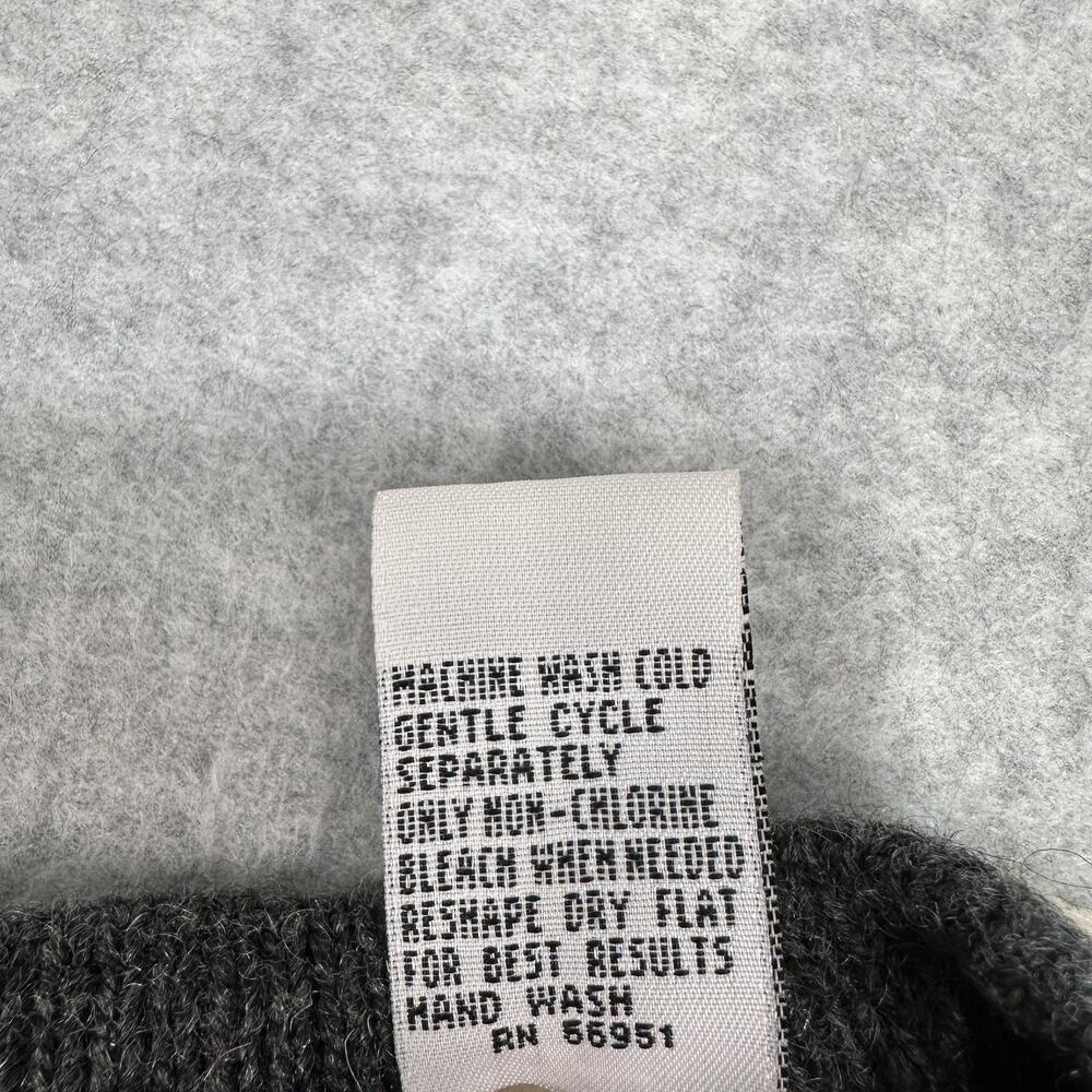 Holiday Lodge by Northcrest Sweater WMNS L Gray Mitten Embroidery Ugly Christmas - Picture 6 of 8